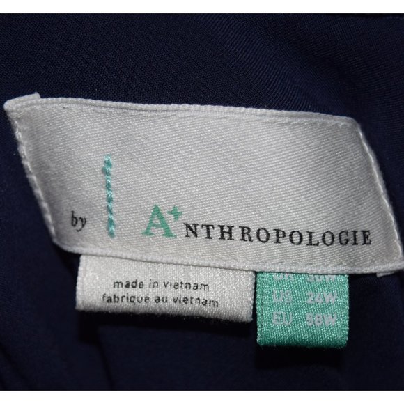 Anthro Blue Shift Dress size 24 - Picture 5 of 5